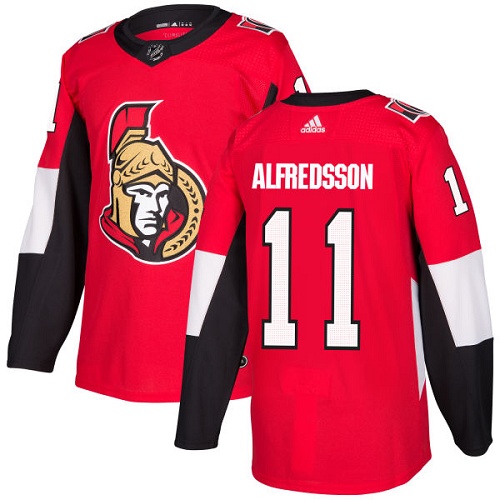Adidas Men Ottawa Senators #11 Daniel Alfredsson Red Home Authentic Stitched NHL Jersey->ottawa senators->NHL Jersey